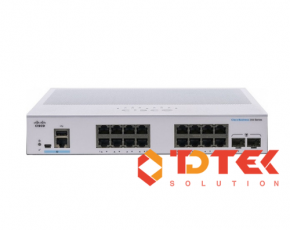 Thiết bị chuyển mạch Cisco Business CBS350-16T-2G-EU Managed Switch
